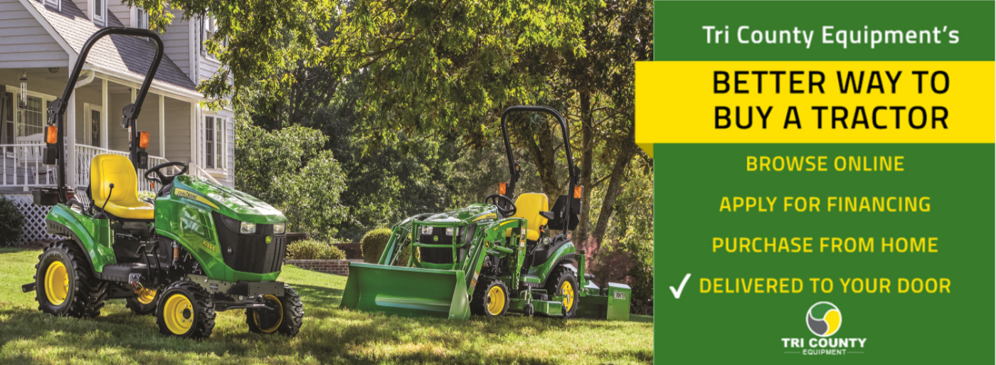 Tri County Equipment Michigan John Deere dealer selling John Deere